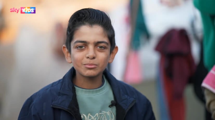 We find out from Hussam about life in Rafah, where his family live in a tent.