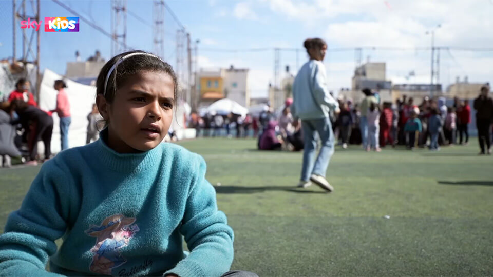 We hear the stories of Tasneem and Ghazal, who are now living in Rafah to escape the conflict.