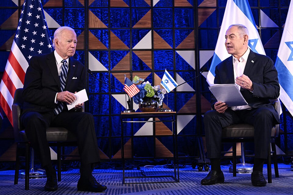 US President Joe Biden and Israeli PM Benjamin Netanyahu